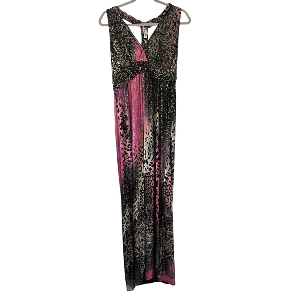 Black & Pink Y2K 2000s Shoreline Cheetah Animal Print Dress Women’s Size S/M Fit